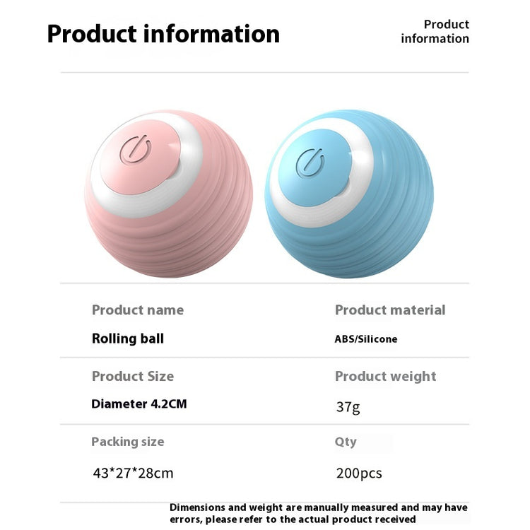 Balle rebondissante intelligente pour chiens et chats (Rechargeable par USB)