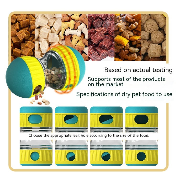 Jouet interactif distributeur de croquettes pour chien (alimentation lente, balle casse-tête)