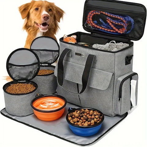6PCS Dog Travel Organizer Set (Airline Approved)