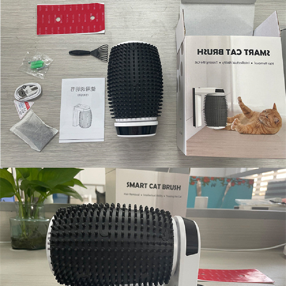 Brosse murale toilettage pour chat