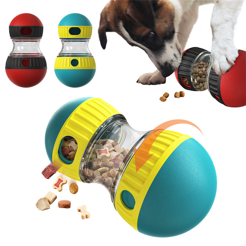 Jouet interactif distributeur de croquettes pour chien (alimentation lente, balle casse-tête)