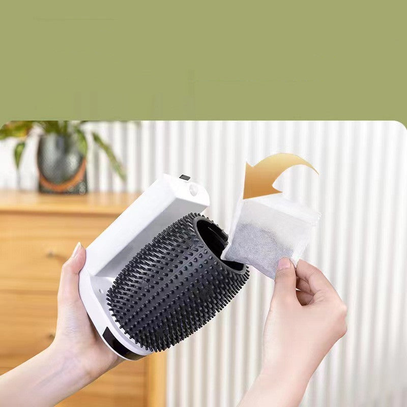 Brosse murale toilettage pour chat
