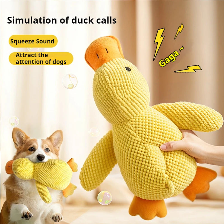Jouet Apaisant Premium pour Animaux de Compagnie en Forme de Canard